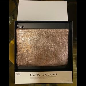 Brand New Marc Jacobs Metallic Leather Pouch
